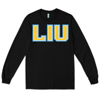 Black long island university sharks Long Sleeve Tee - linhVisuals