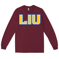 Burgundy long island university sharks Long Sleeve Tee - linhVisuals