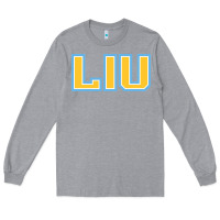 Heather Grey long island university sharks Long Sleeve Tee - linhVisuals