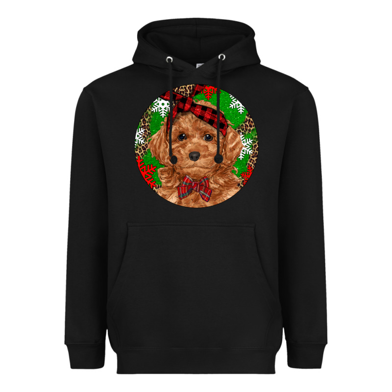 Christmas Toy Poodle Heavyweight Hoodie by RanaPortraitStore | Teevron