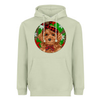 Matcha Christmas Toy Poodle Heavyweight Hoodie - RanaPortraitStore