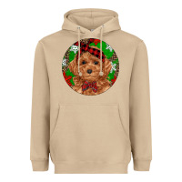 Mushroom Christmas Toy Poodle Heavyweight Hoodie - RanaPortraitStore