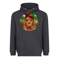Smoke Christmas Toy Poodle Heavyweight Hoodie - RanaPortraitStore