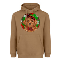 Toasted Coconut Christmas Toy Poodle Heavyweight Hoodie - RanaPortraitStore