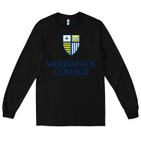 Black merrimack warriors Long Sleeve Tee - linhVisuals