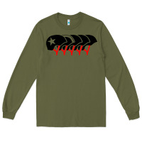 Army Green roller derby helmets Long Sleeve Tee - linhVisuals