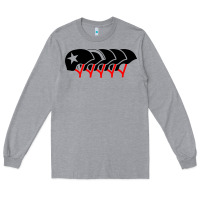 Heather Grey roller derby helmets Long Sleeve Tee - linhVisuals