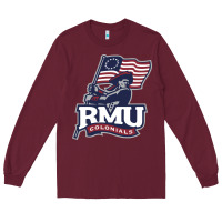 Burgundy robert morris colonials Long Sleeve Tee - linhVisuals