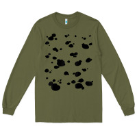Army Green dalmatian dog pattern funny diy costume t shirt Long Sleeve Tee - linhVisuals