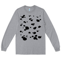 Heather Grey dalmatian dog pattern funny diy costume t shirt Long Sleeve Tee - linhVisuals