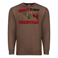 Chestnut Merry Cluckin' Christmas Premium Sweatshirt - RanaPortraitStore