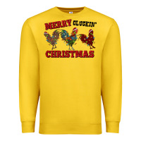 Lemon Merry Cluckin' Christmas Premium Sweatshirt - RanaPortraitStore