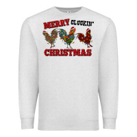 Oatmeal Heather Merry Cluckin' Christmas Premium Sweatshirt - RanaPortraitStore