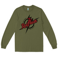 Army Green st. francis (pa) red flash Long Sleeve Tee - linhVisuals