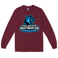 Burgundy The cal state san marcos cougars Long Sleeve Tee - linhVisuals