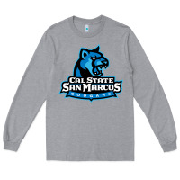 Heather Grey The cal state san marcos cougars Long Sleeve Tee - linhVisuals