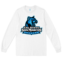White The cal state san marcos cougars Long Sleeve Tee - linhVisuals