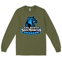 Army Green The cal state san marcos cougars Long Sleeve Tee - linhVisuals
