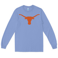 Colony Blue Texas Longhorns Vintage Hoodie Long Sleeve Tee - linhVisuals