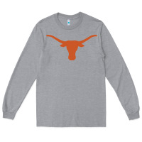 Heather Grey Texas Longhorns Vintage Hoodie Long Sleeve Tee - linhVisuals