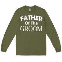 Army Green father of the groom t shirt wedding gift Long Sleeve Tee - linhVisuals