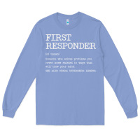 Colony Blue first responder  definition design Long Sleeve Tee - linhVisuals