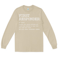 Mushroom first responder  definition design Long Sleeve Tee - linhVisuals
