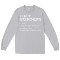 Moon Dust first responder  definition design Long Sleeve Tee - linhVisuals