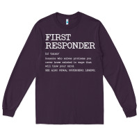 Plum first responder  definition design Long Sleeve Tee - linhVisuals