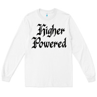 White higher powered   alcoholics anonymous slogans Long Sleeve Tee - linhVisuals