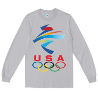 Moon Dust USA OLYMPIC RINGS Long Sleeve Tee - linhVisuals