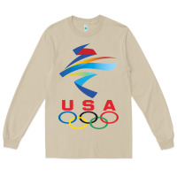 Mushroom USA OLYMPIC RINGS Long Sleeve Tee - linhVisuals