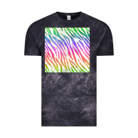 Cloud Black watercolor rainbow zebra seamless pattern Vintage Tee - BundleAndBundleShop