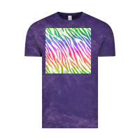 Cloud Purple watercolor rainbow zebra seamless pattern Vintage Tee - BundleAndBundleShop