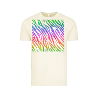 Vintage Arctic watercolor rainbow zebra seamless pattern Vintage Tee - BundleAndBundleShop