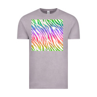 Vintage Zinc watercolor rainbow zebra seamless pattern Vintage Tee - BundleAndBundleShop