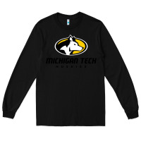 Black michigan tech Long Sleeve Tee - linhVisuals