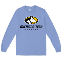 Colony Blue michigan tech Long Sleeve Tee - linhVisuals