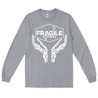 Heather Grey fragile express death stranding Long Sleeve Tee - linhVisuals