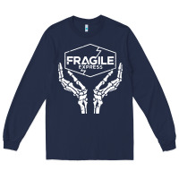 Navy fragile express death stranding Long Sleeve Tee - linhVisuals
