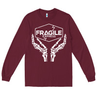 Burgundy fragile express death stranding Long Sleeve Tee - linhVisuals