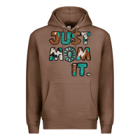 Chestnut just mom it cowhide turquoise Premium Hoodie - Jasminsmagicworld