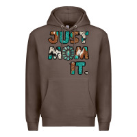 Coffee just mom it cowhide turquoise Premium Hoodie - Jasminsmagicworld