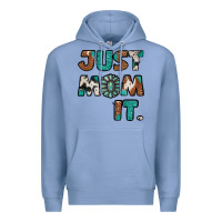 Colony Blue just mom it cowhide turquoise Premium Hoodie - Jasminsmagicworld