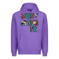 Purple just mom it cowhide turquoise Premium Hoodie - Jasminsmagicworld