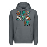 Rock just mom it cowhide turquoise Premium Hoodie - Jasminsmagicworld
