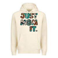 Sandshell just mom it cowhide turquoise Premium Hoodie - Jasminsmagicworld
