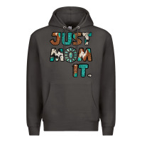 Smoke just mom it cowhide turquoise Premium Hoodie - Jasminsmagicworld
