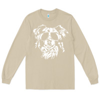 Mushroom border collie dog t  shirt border collie with sunglasses cool dog t  s Long Sleeve Tee - linhVisuals