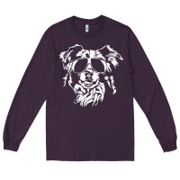 Border Collie Dog T  Shirt Border Collie With Sunglasses Cool Dog T  S Long Sleeve Tee | Teevron